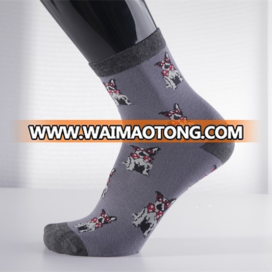 China Factory Unisex Cotton Pictures Printed Socks Custom Design Dog Puppy Pet Socks