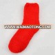 High quality Solid color indoor winter women socks cozy custom warm slipper socks