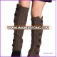 fashion acrylic loom knitting leg warmers with buttons